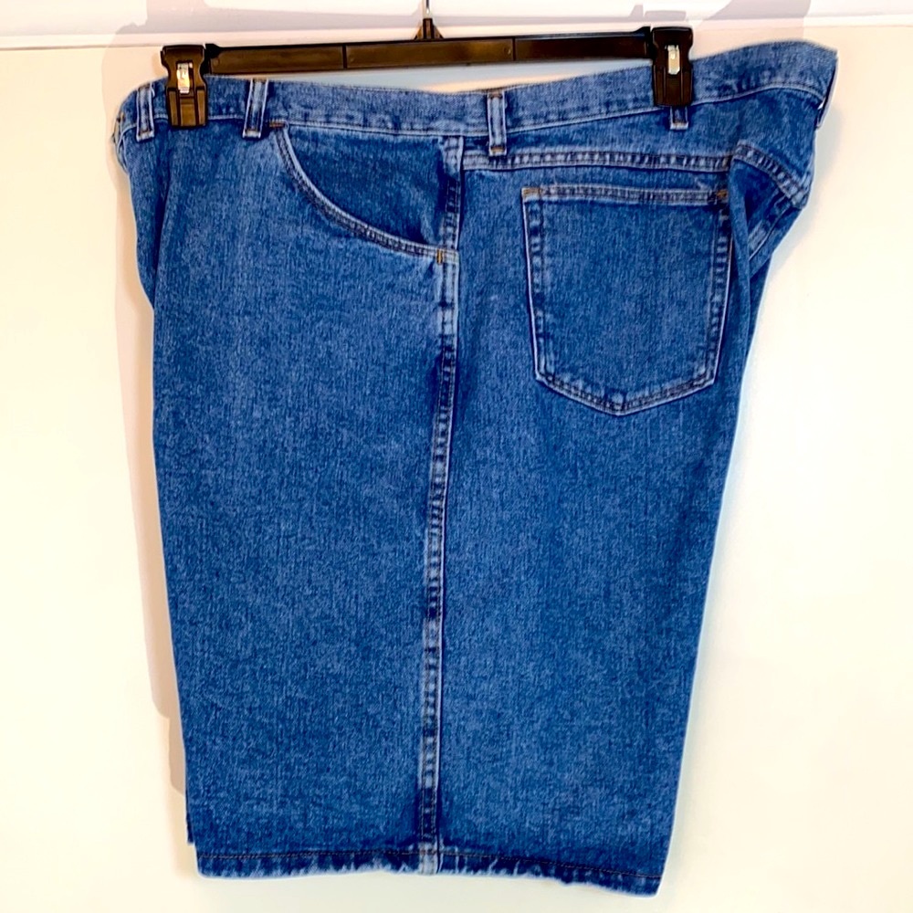 Wrangler Vintage Big Man Hero Original Cotton Denim Blue Jean Shorts 46 waist - Picture 3 of 8